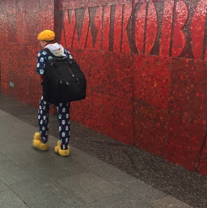 Мода от народа или 20 экстравагантных модников российского метро (21 фото)
