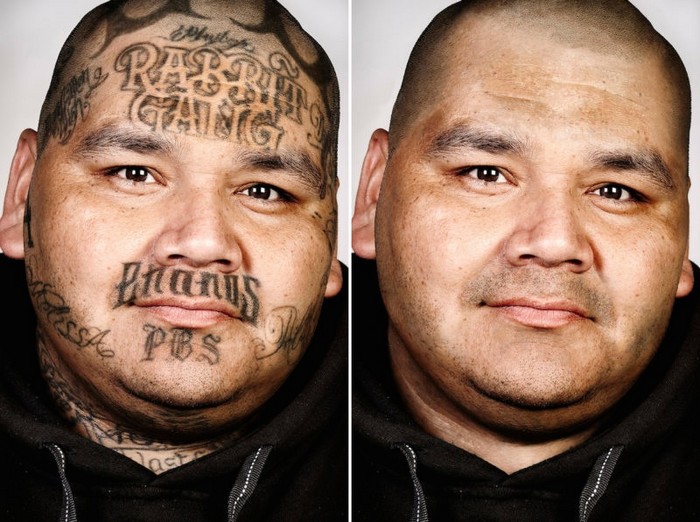 Бывшие члены банд с татуировками и без (17 фото)