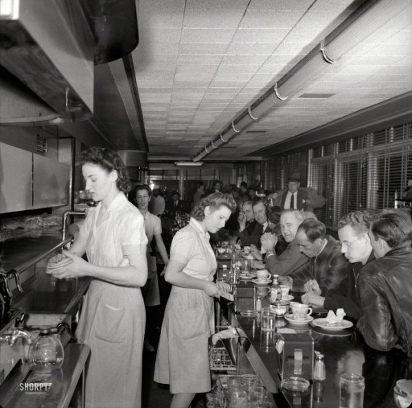 Американские кафе 1940-х годов (31 фото)