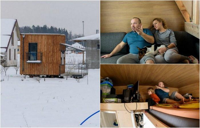 Семья живет в микродоме площадью 16 квадратных метров под Минском (30 фото)