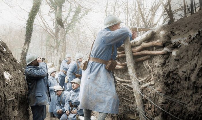 Окрашенные фотографии Первой мировой войны (23 фото)