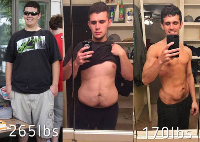 Мотивирующие фото людей, поборовших лишний вес (41 фото)