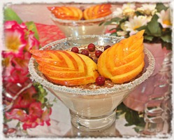 Рисовый десерт с персиком "Наслаждение"